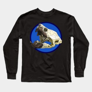 Alligator Snapping Turtle Skull Long Sleeve T-Shirt